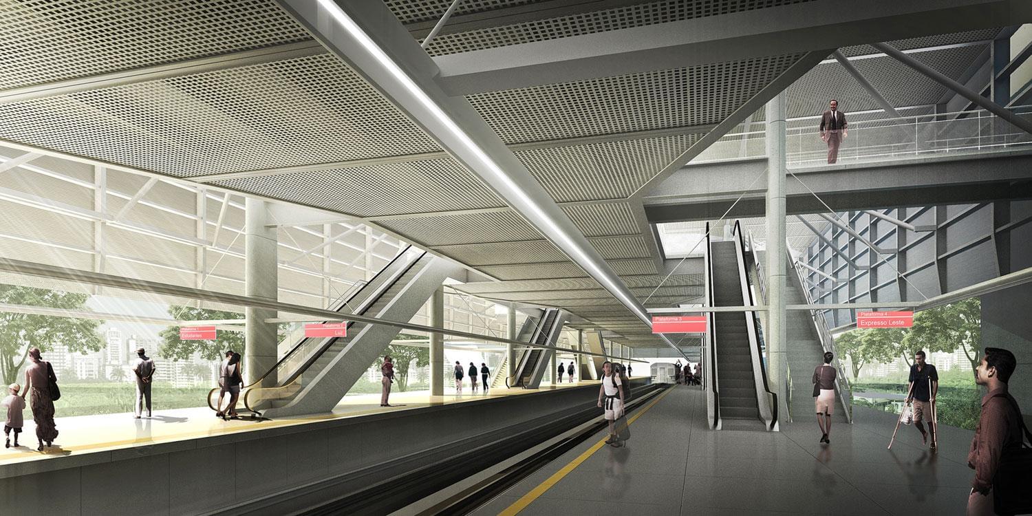 Estação de Trem Metropolitano de Suzano Galeria da Arquitetura Estação de Trem Metropolitano de Suzano Galeria da Arquitetura