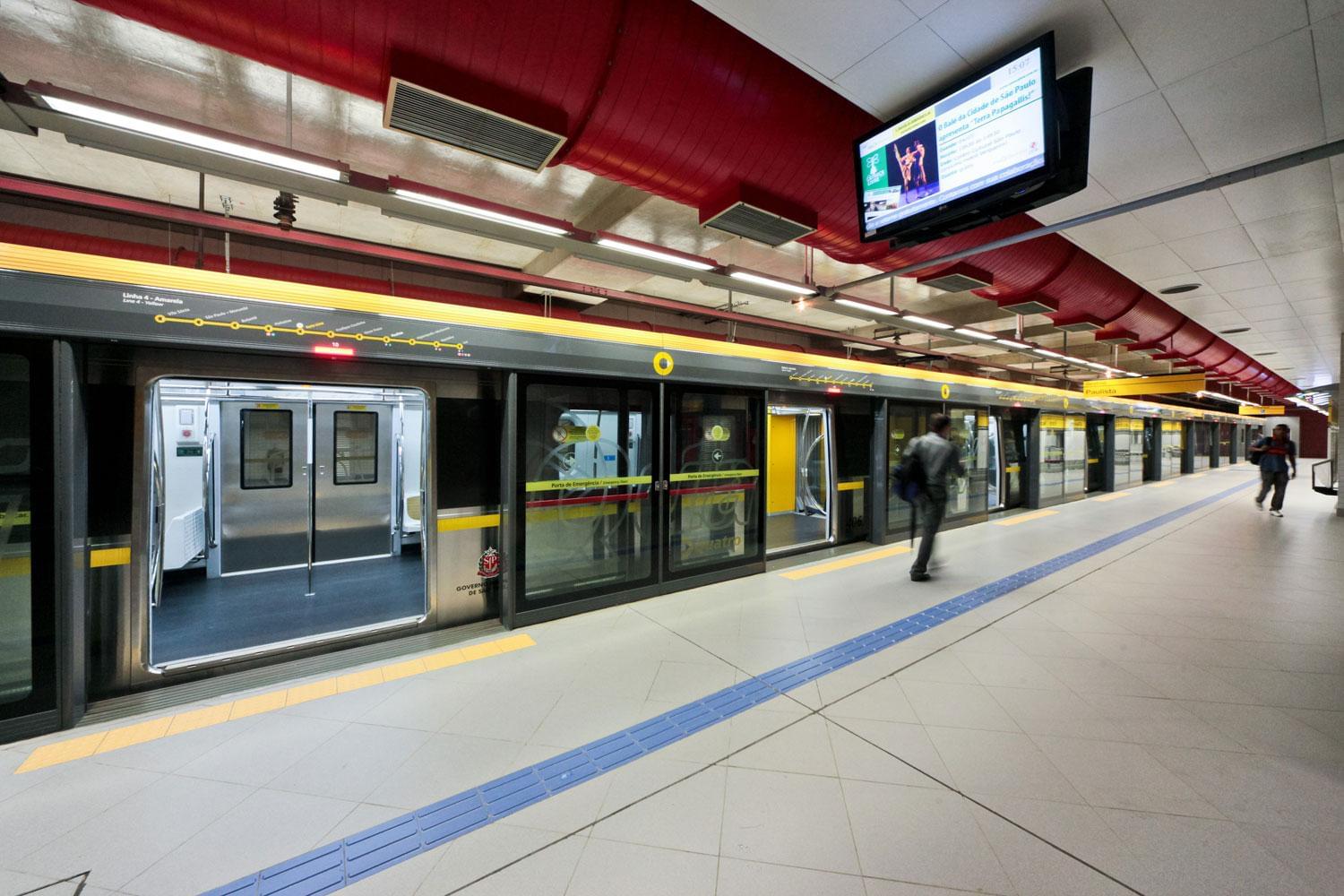 Esta o faria lima linha 4 amarela do metr de s o paulo galeria da