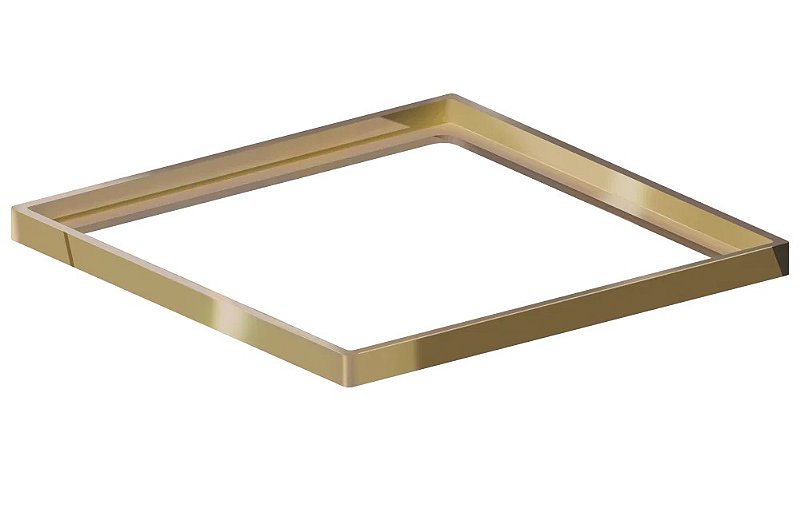 Porta Grelha Quadrado Elleve de 10 cm Gold Grupo Linear