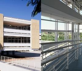 Biblioteca Central e o Ambulatório de Fisioterapia da PUC Campinas