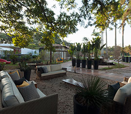 Spa no jardim